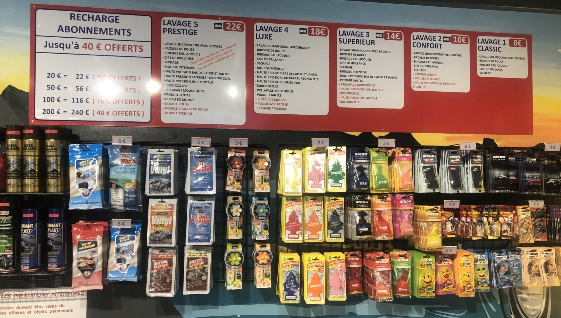 Vente d'accessoires auto