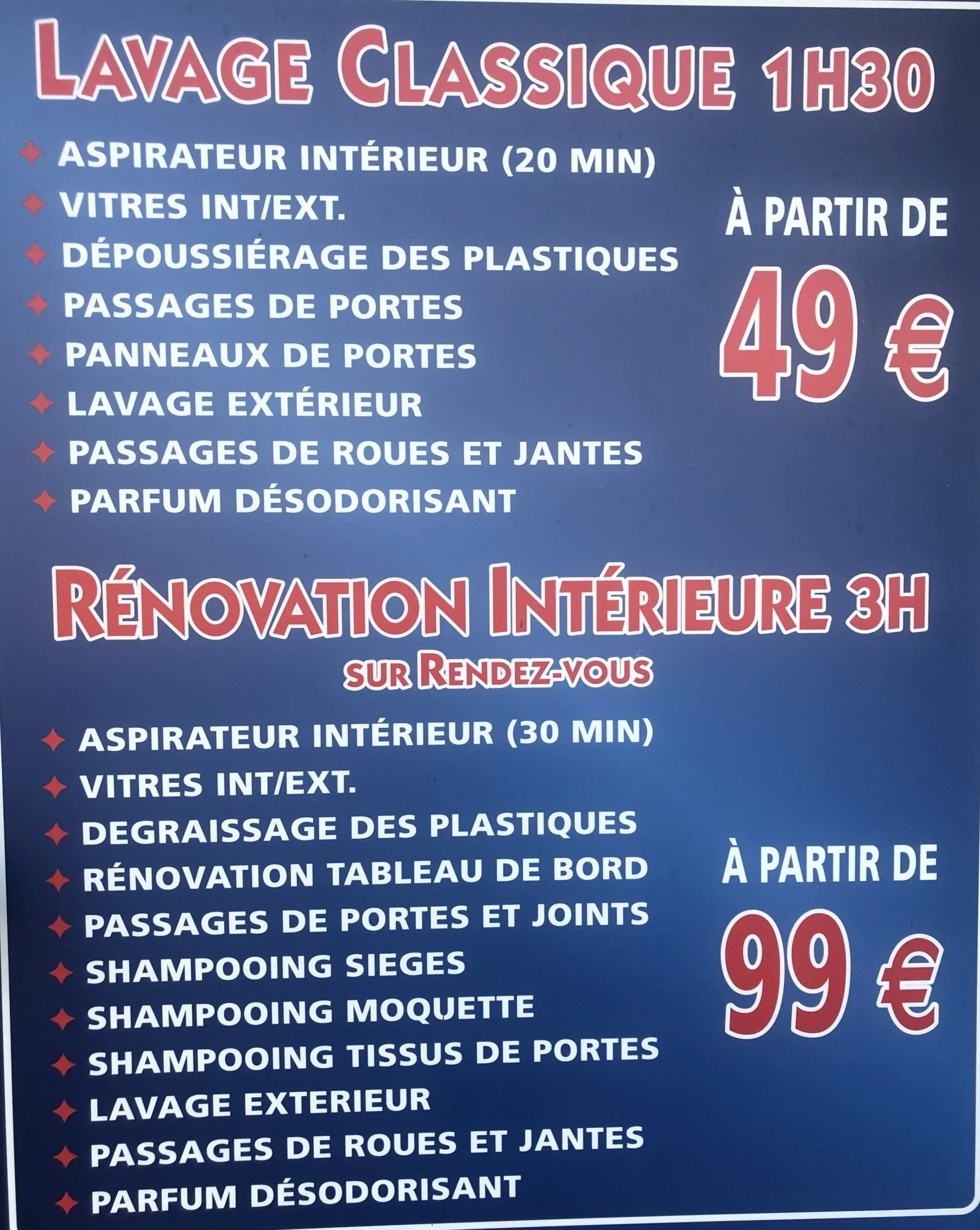 Lavage classique