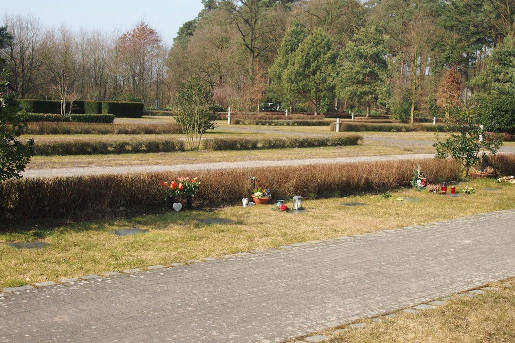 Friedhof St. Heinrich Sarggräber Rasen