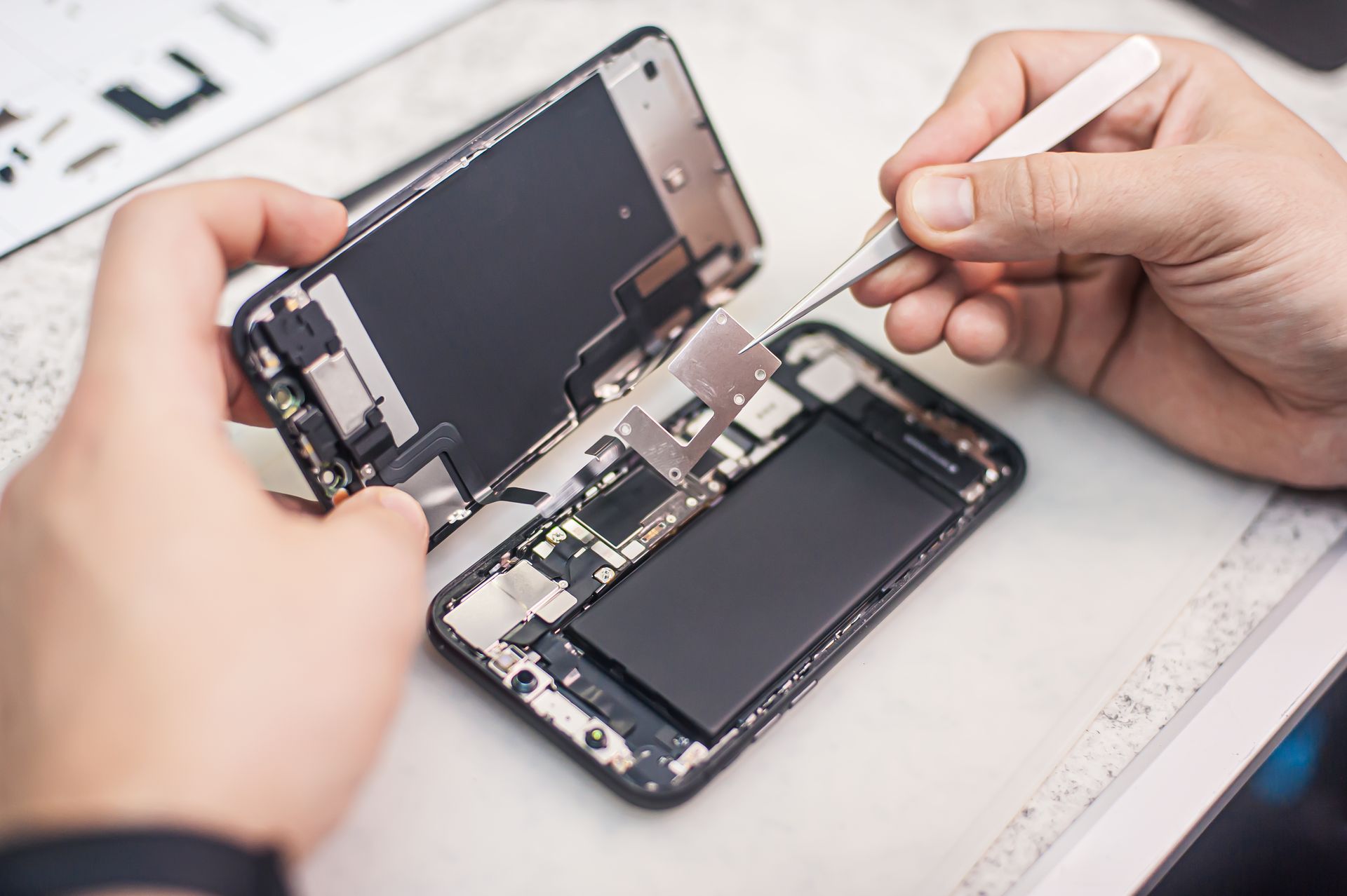 Smartphone démonté