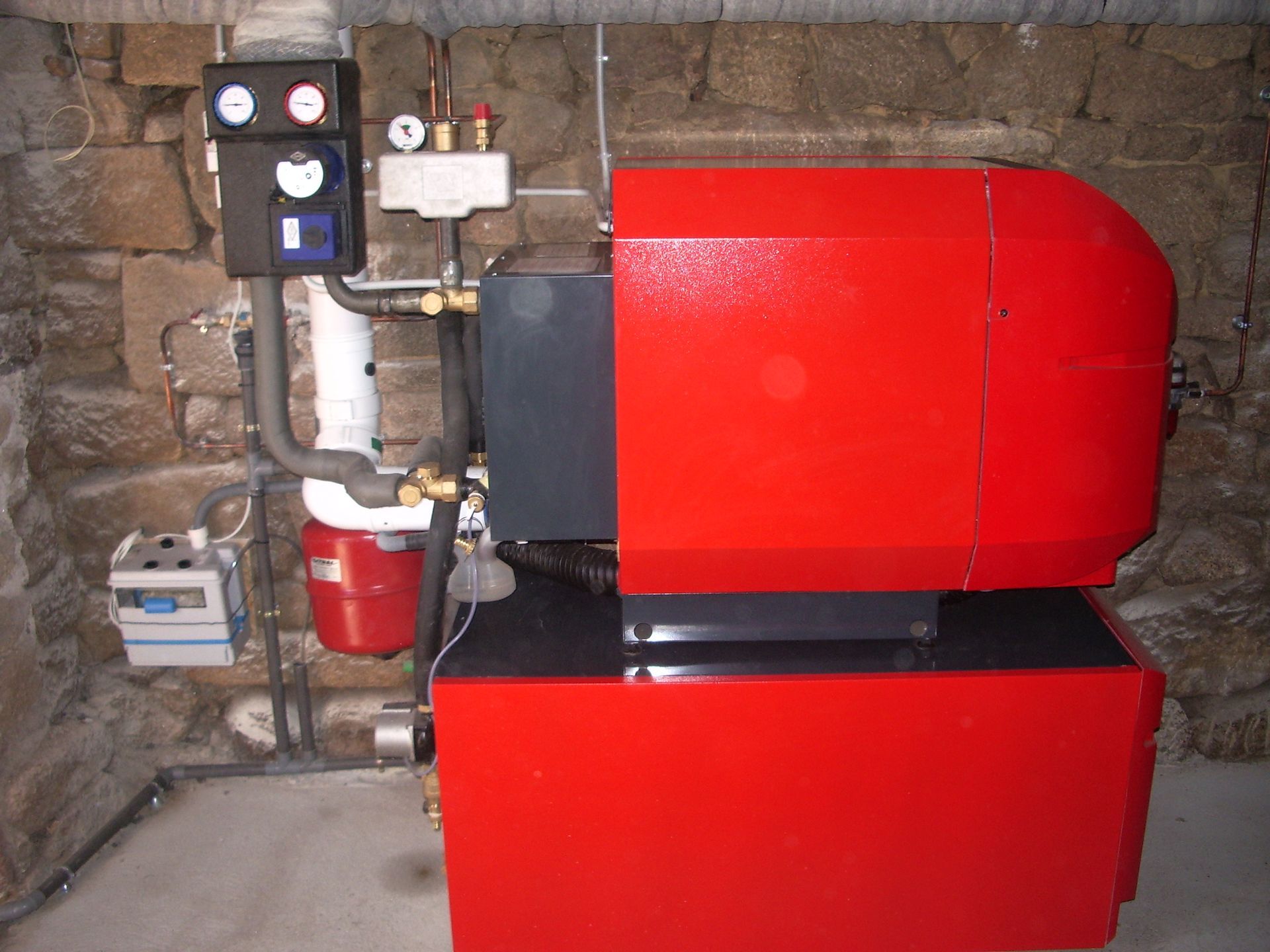 Chaudière rouge
