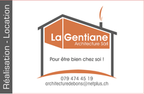 Un logo pour une entreprise appelée la gentiane