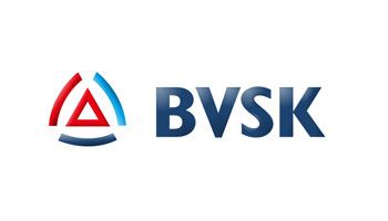 Das bvsk-logo ist blau und rot auf weißem hintergrund.
