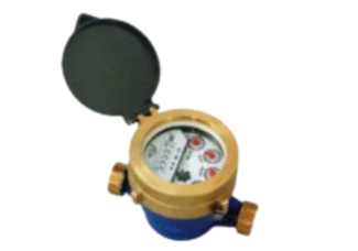 Blue electric water pump.