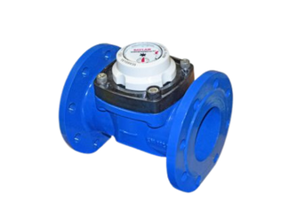 Submersible water pump with a metallic body, black base, and attached power cord.