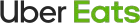 Logotipo de Uber Eats en texto negro y verde