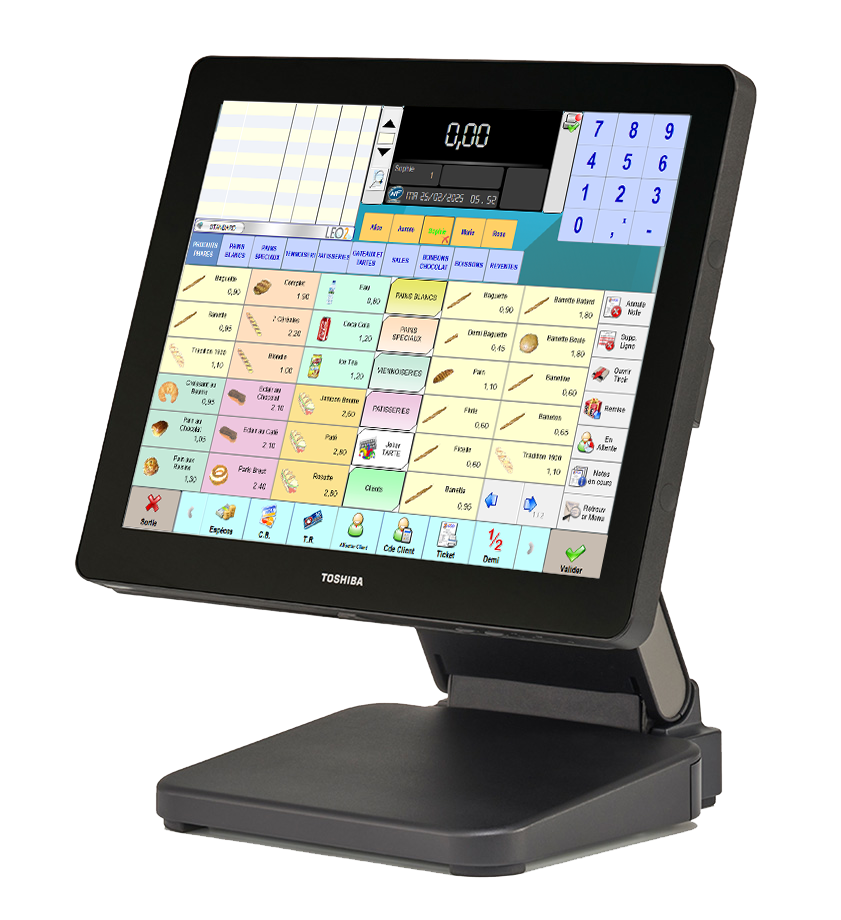 Caisse enregistreuse.