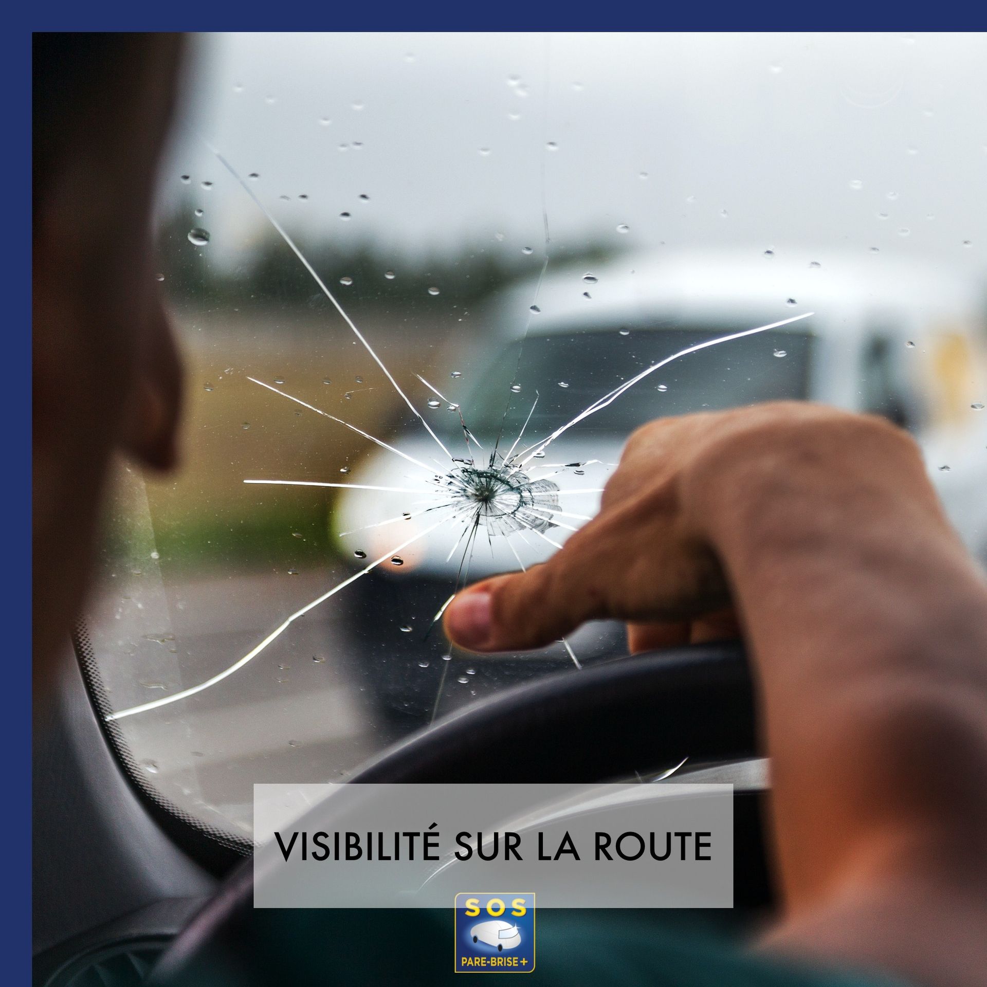 Photo de la visibilité sur la route avec un impact