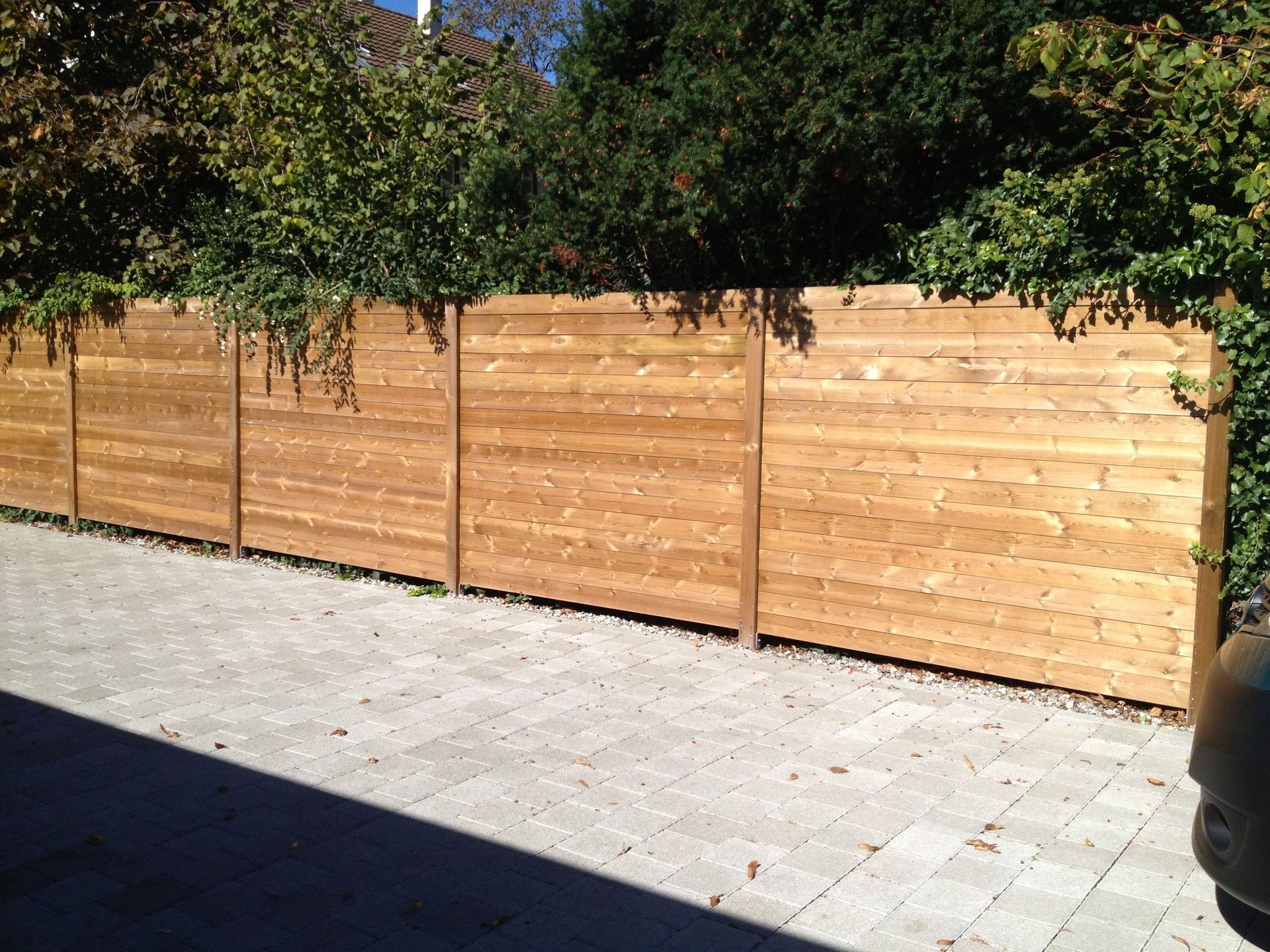 sichtschutz holz - gebrüder meyer - zaunfabrik und schlosserei - münchenstein