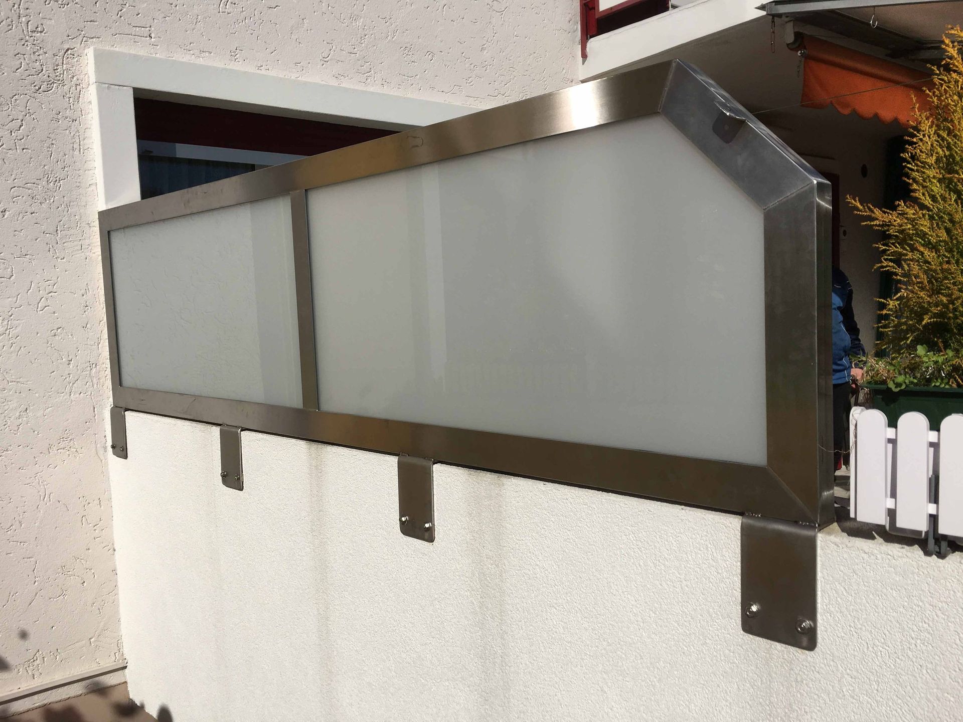 sichtschutz glas - gebrüder meyer - zaunfabrik und schlosserei - münchenstein