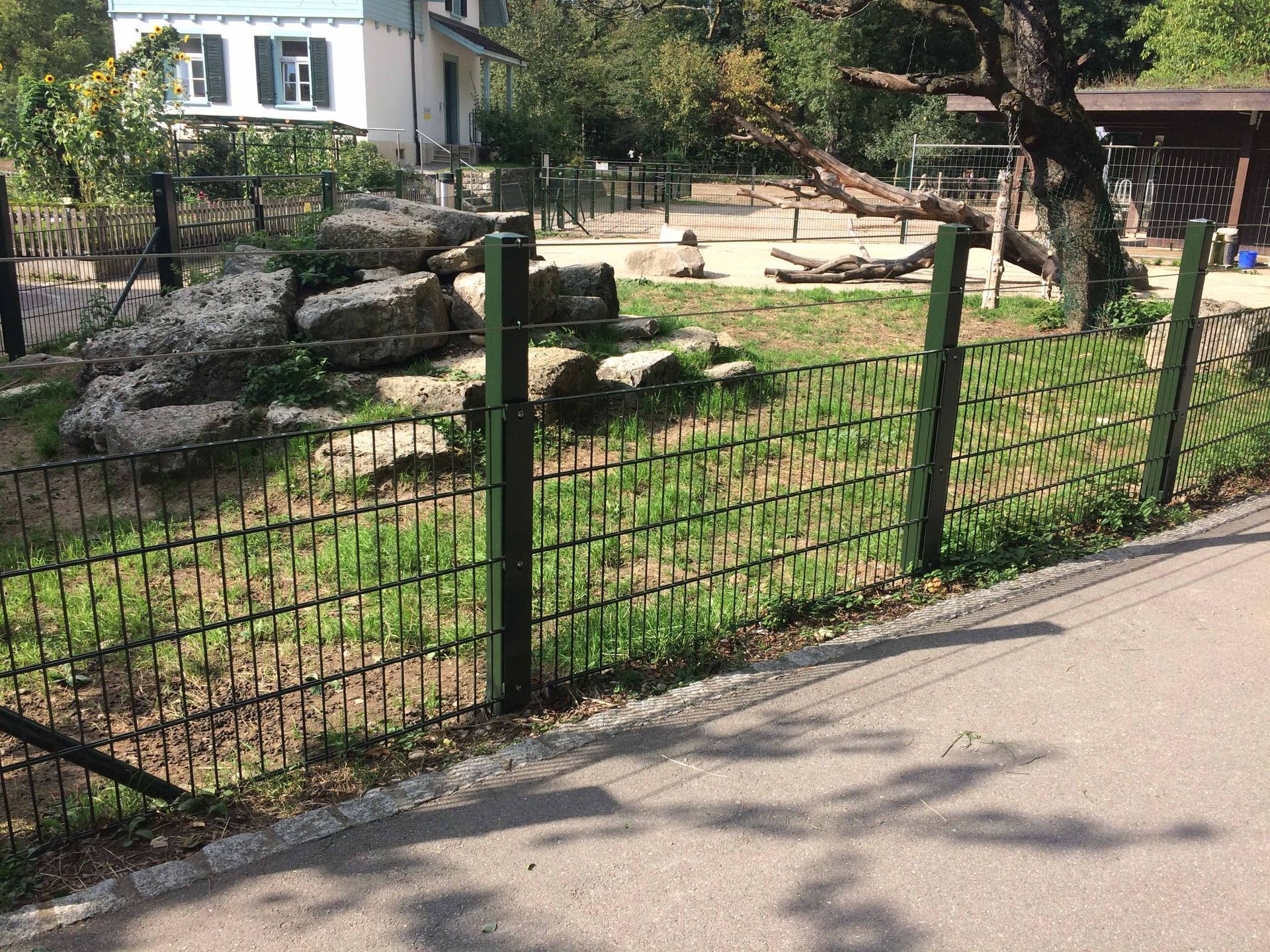 tiergehege - gebrüder meyer - zaunfabrik und schlosserei - münchenstein
