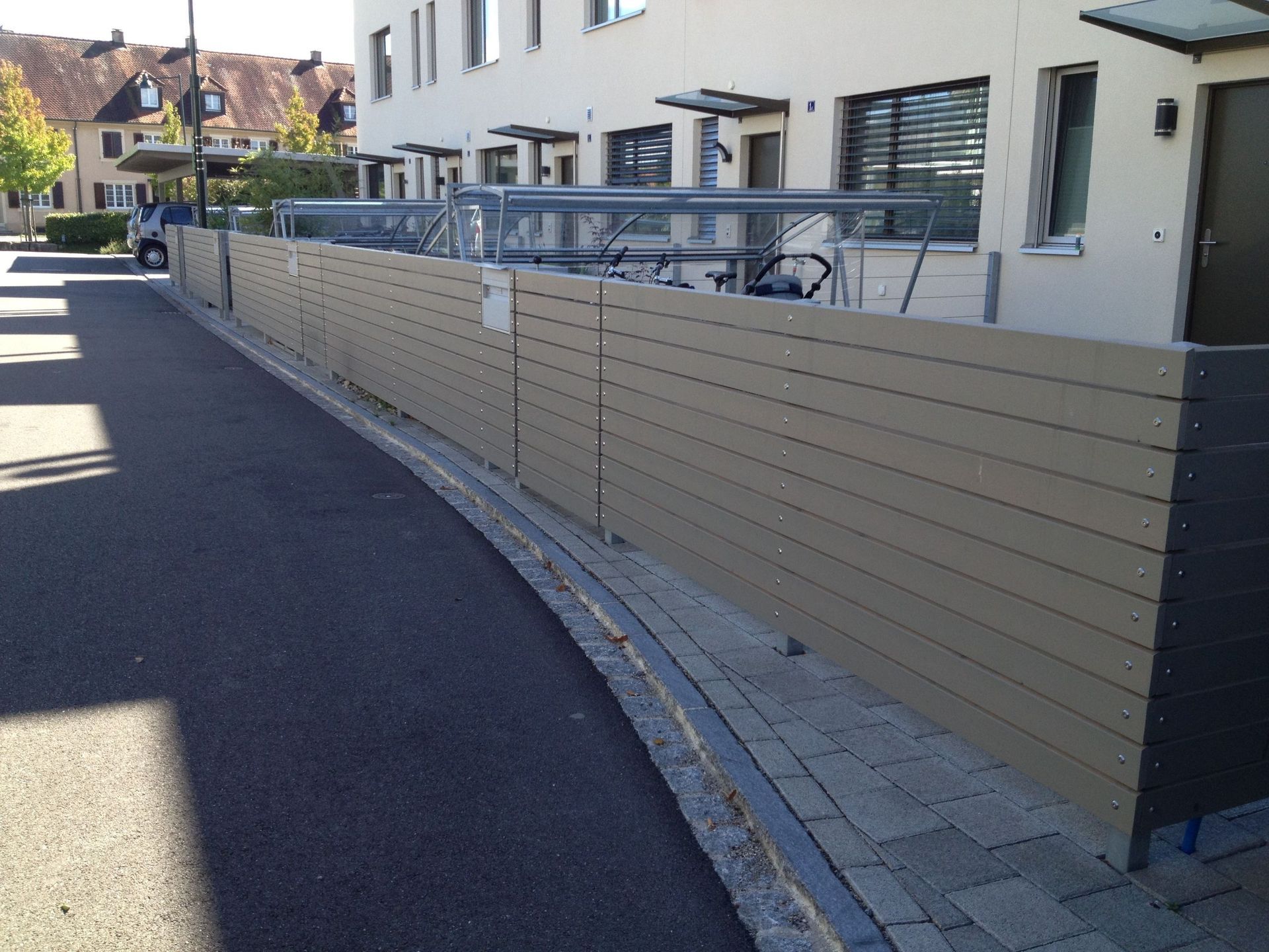 sichtschutz holz - gebrüder meyer - zaunfabrik und schlosserei - münchenstein