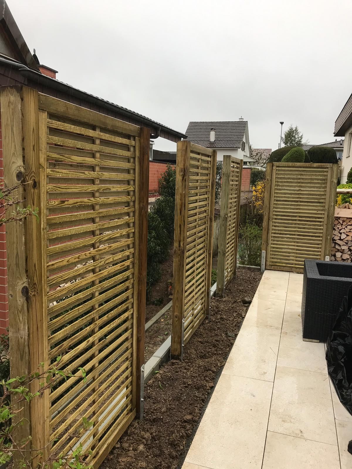 sichtschutz holz - gebrüder meyer - zaunfabrik und schlosserei - münchenstein