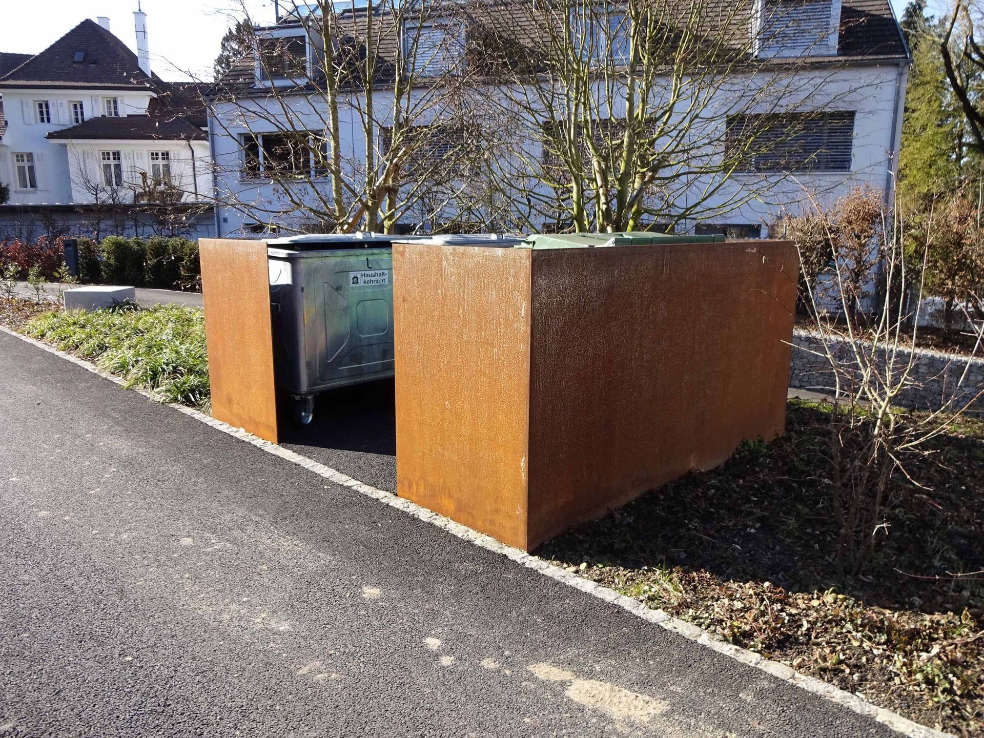 sichtschutz glas - gebrüder meyer - zaunfabrik und schlosserei - münchenstein