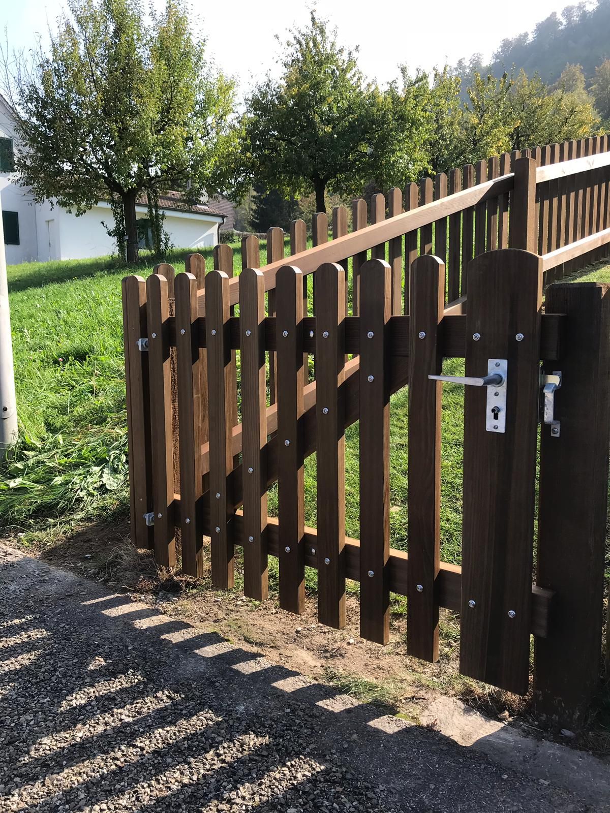 staketen braundruck - gebrüder meyer - zaunfabrik und schlosserei - münchenstein