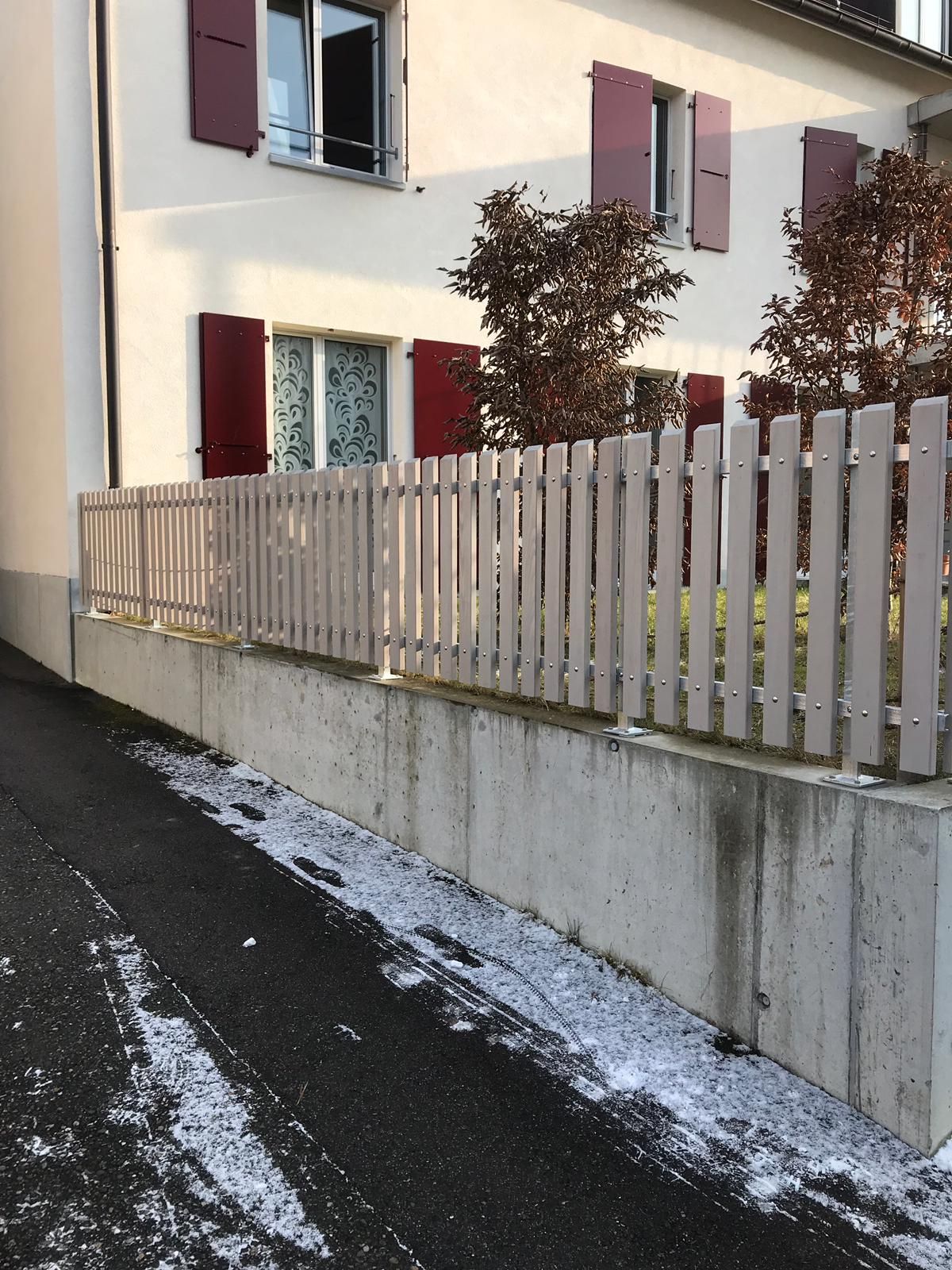 staketen graulasiert - gebrüder meyer - zaunfabrik und schlosserei - münchenstein