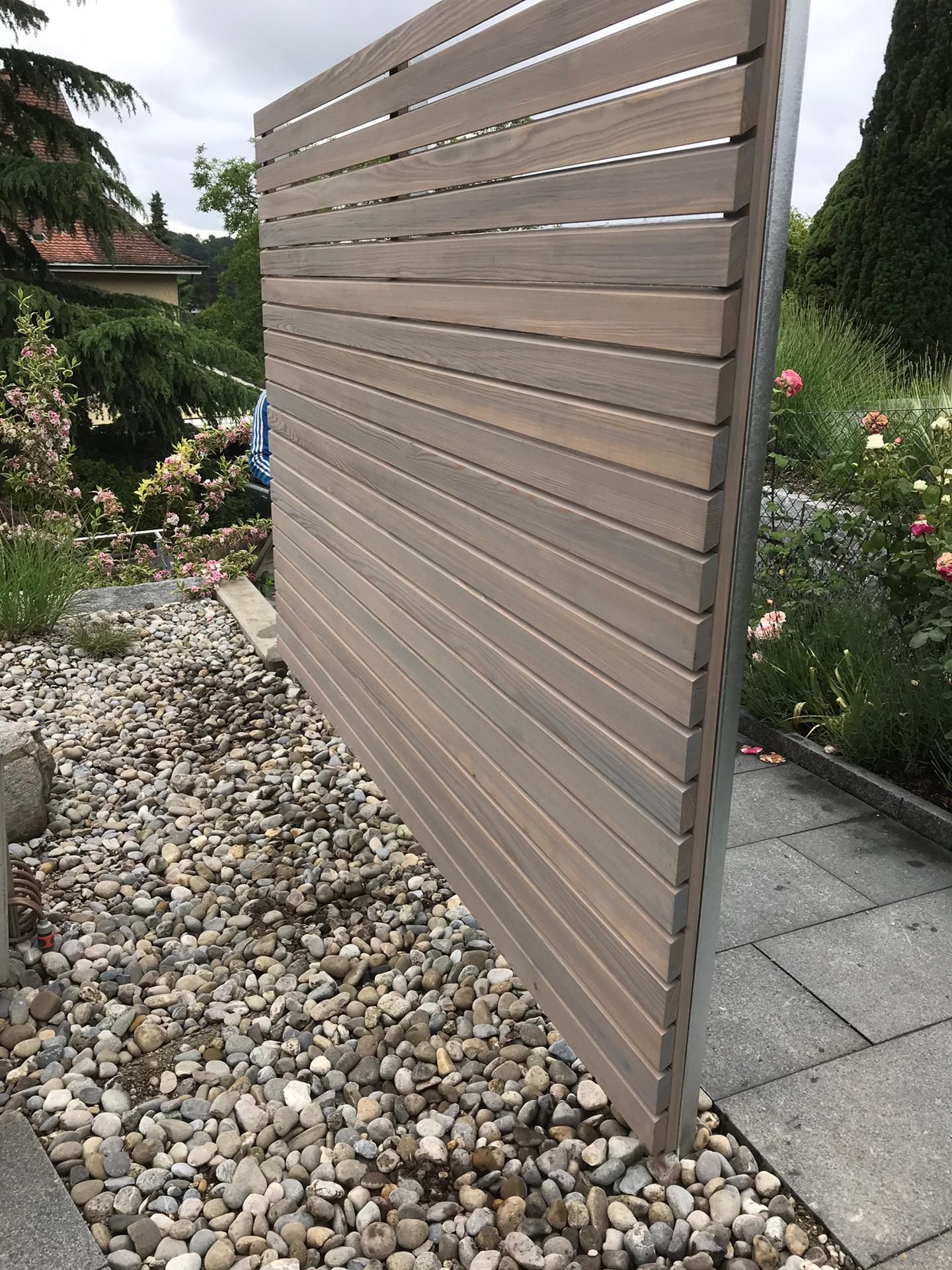 sichtschutz holz - gebrüder meyer - zaunfabrik und schlosserei - münchenstein