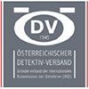 Ein Logo für eine Firma namens DV Österreichischer Detektiv-Verband.