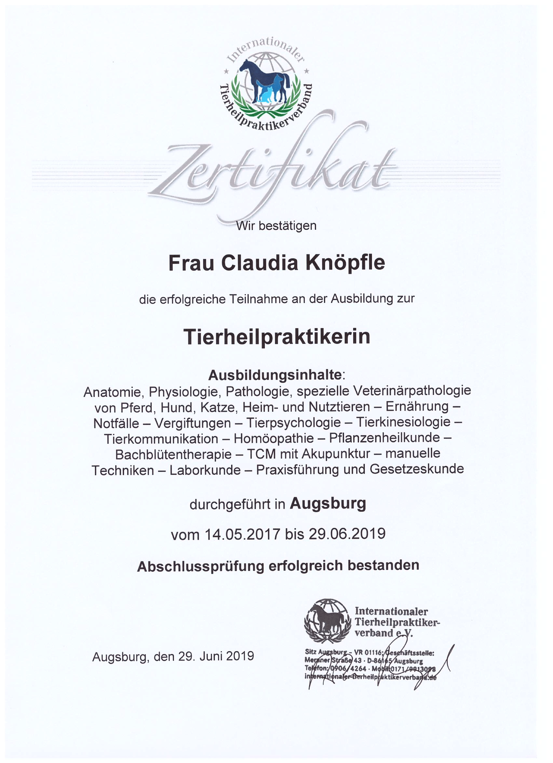 Mobile Tierheilpraxis Knöpfle