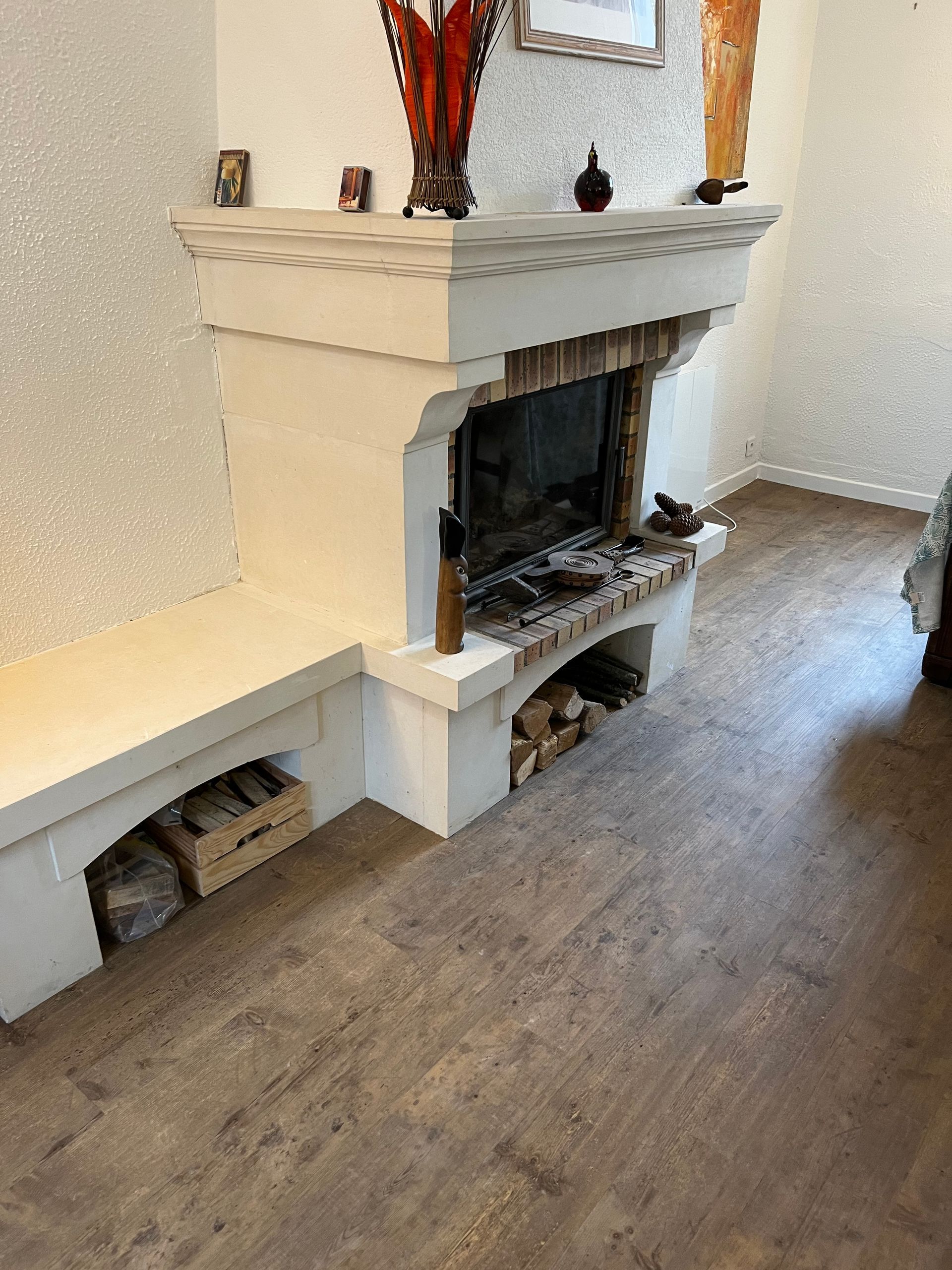 Photo d'un parquet dans un salon