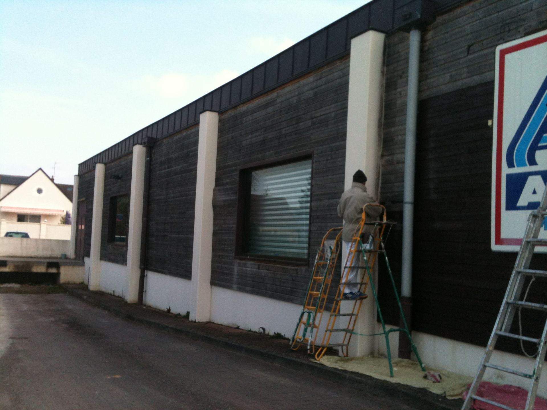 Photo d'un mur en bois