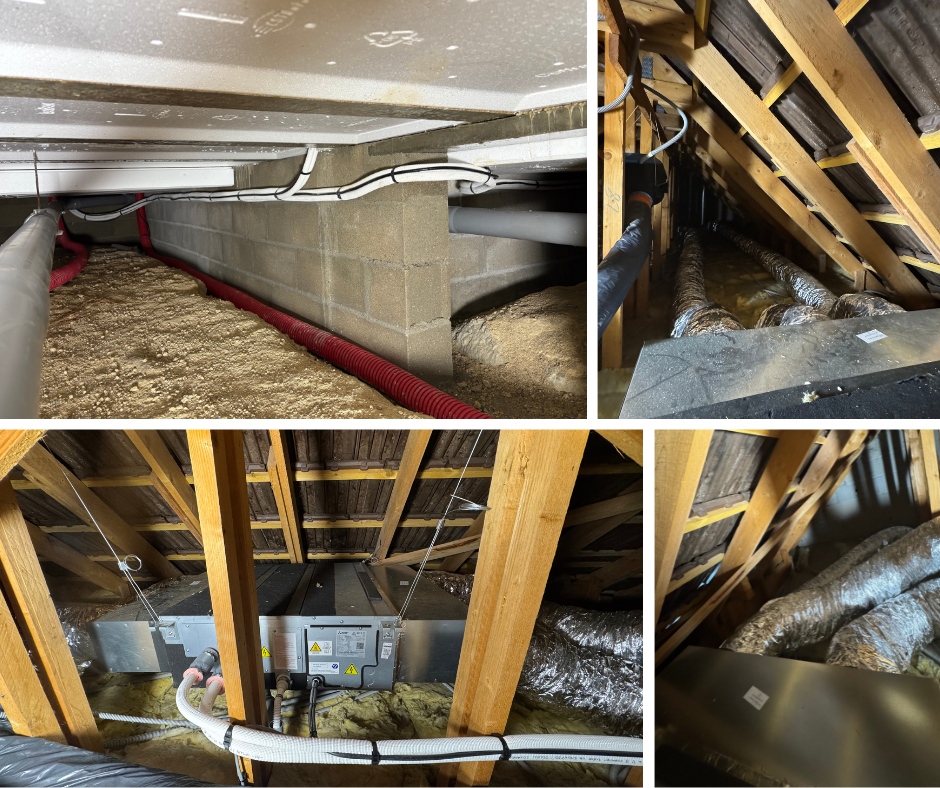 Installation d'un gainable dans les combles