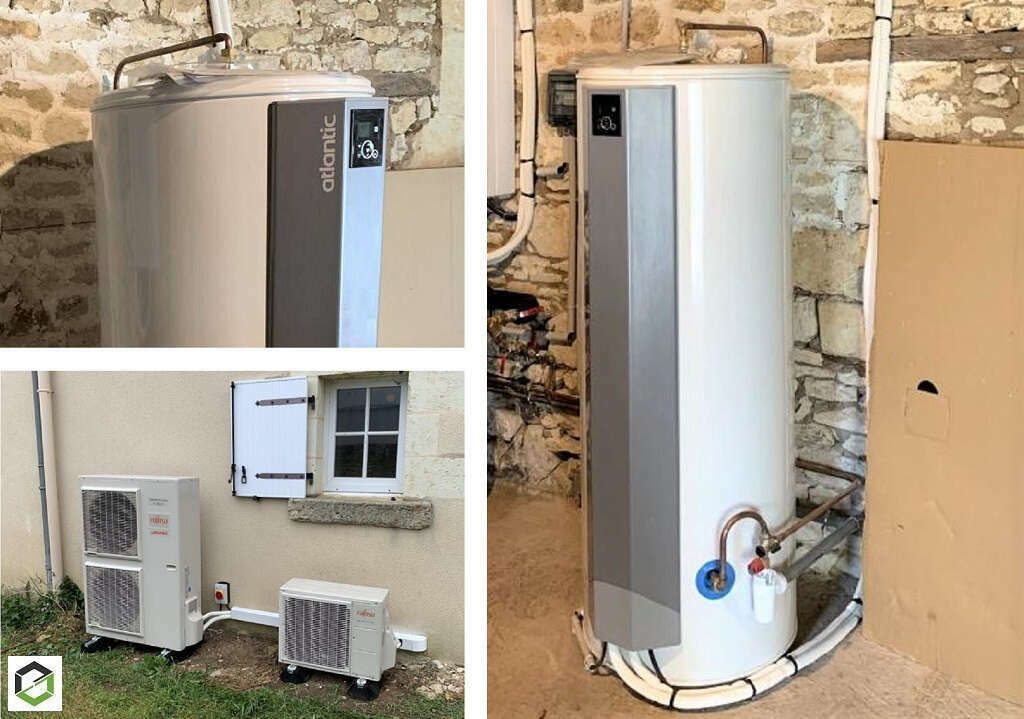 Pose de climatisation et d'un chauffe-eau.