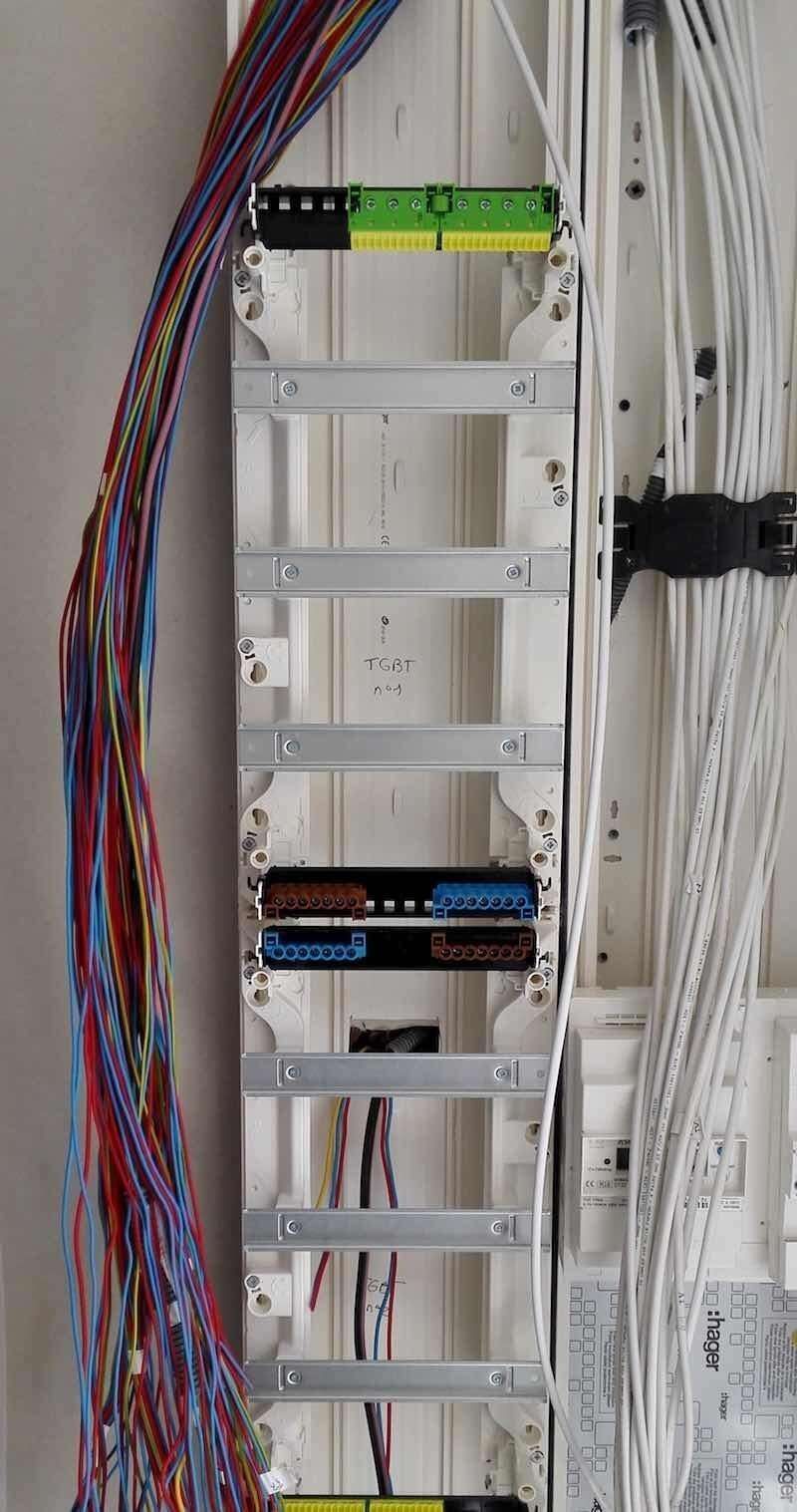 Installation d'une armoire électrique.