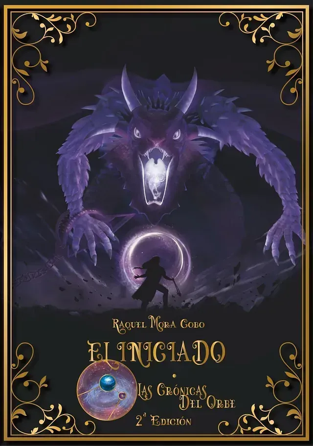 Un monstruo morado con cuernos está en la portada de un libro.