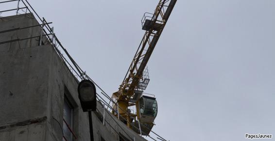 Montage de grue