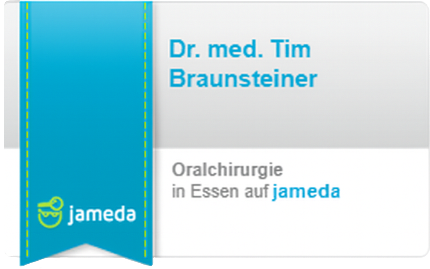 Jameda-Card; Dr. med. Tim Braunsteiner Jameda-Card; Dr. med. Tim Braunsteiner