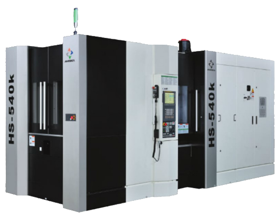 HS-540K CNC-Bearbeitungszentrum, weiß und schwarz, für die industrielle Fertigung.