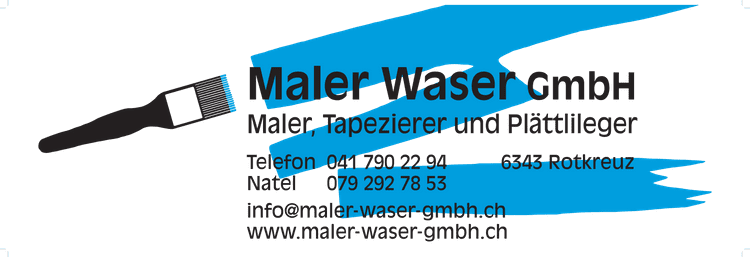 Maler, Tapezierer, Plattenleger - Maler Waser GmbH in Rotkreuz