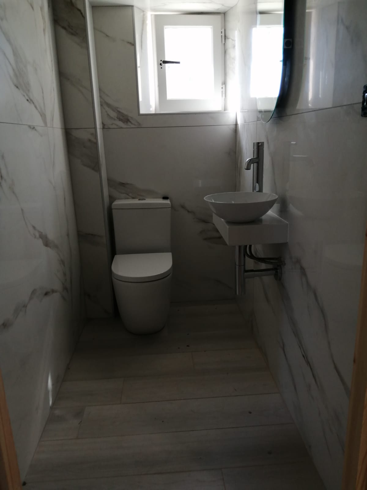Toilettes rénovées