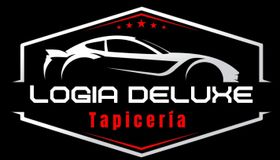 Logotipo para Logia Deluxe Tapicería, empresa de tapicería de automóviles.