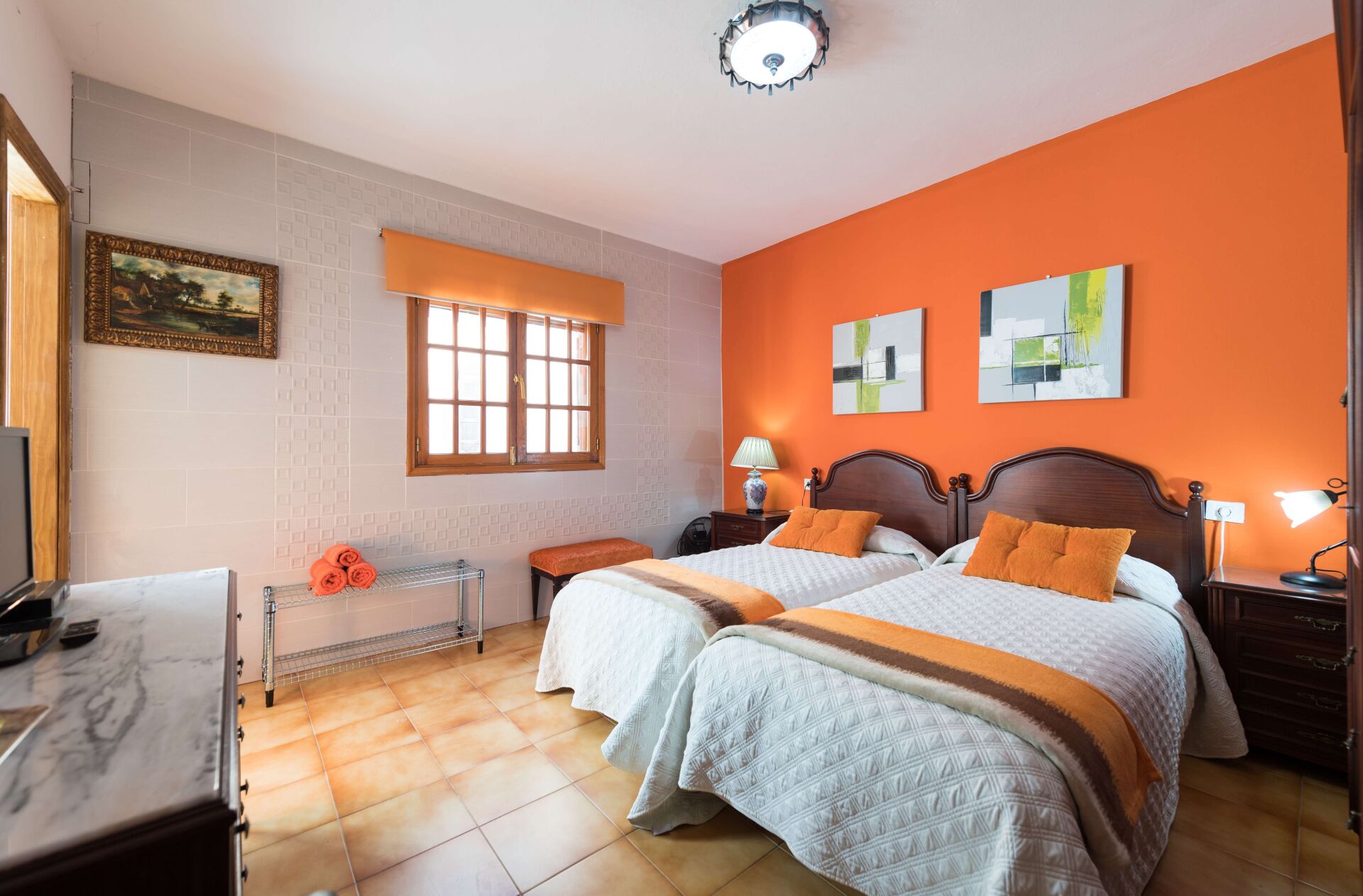 Casa Elisa. Habitación con 2 camas