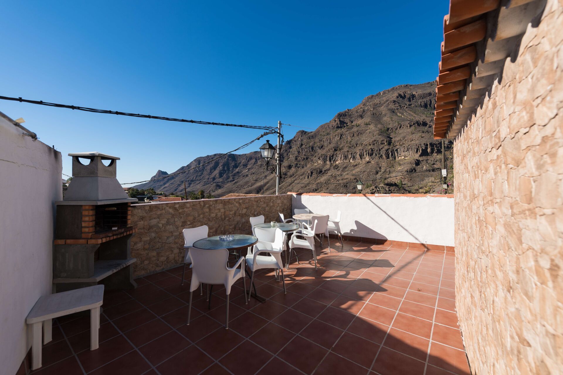 Terraza con barbacoa