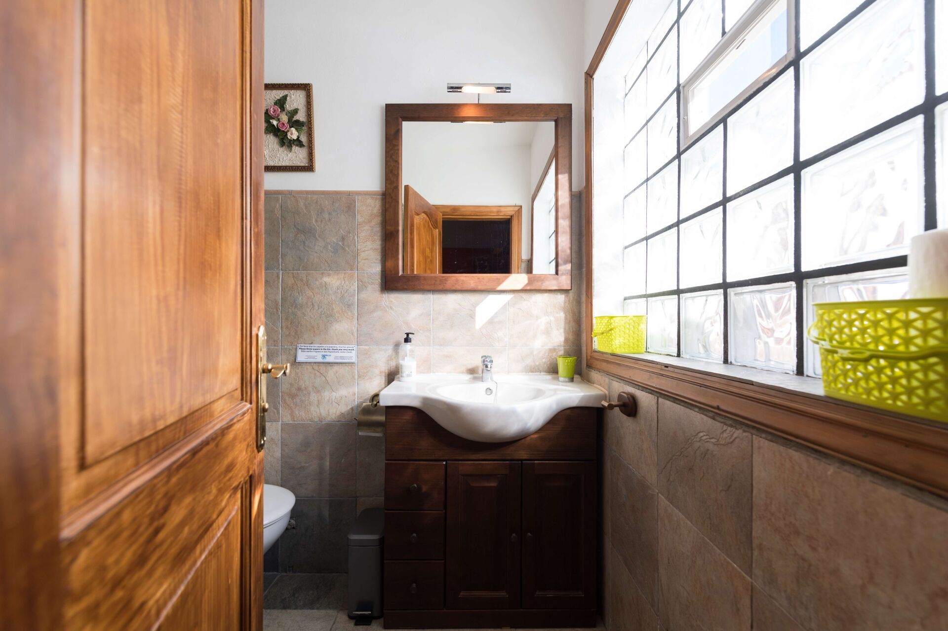 Interior del baño. Casa ELisa en Fataga