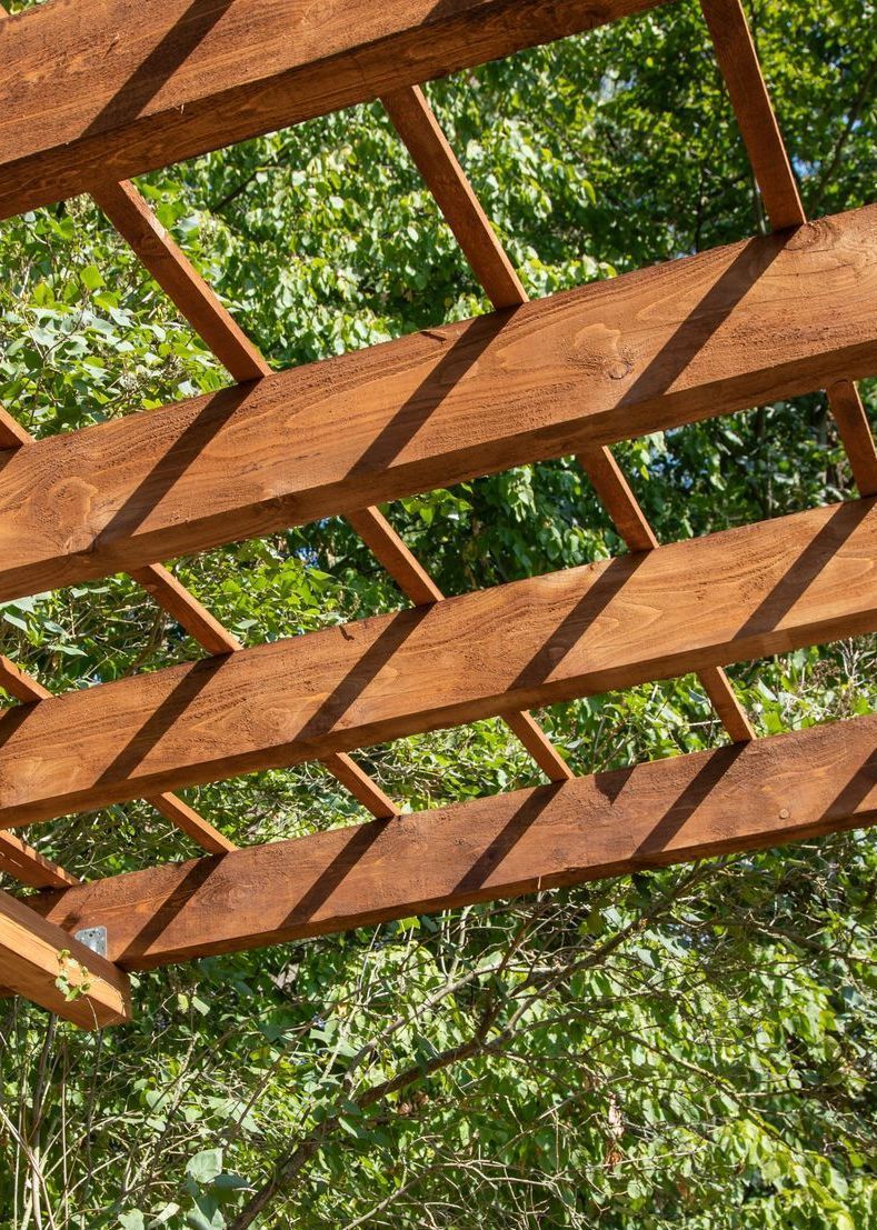 Carport avec échelle