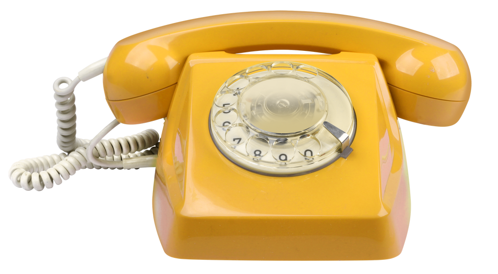 Ancien téléphone jaune