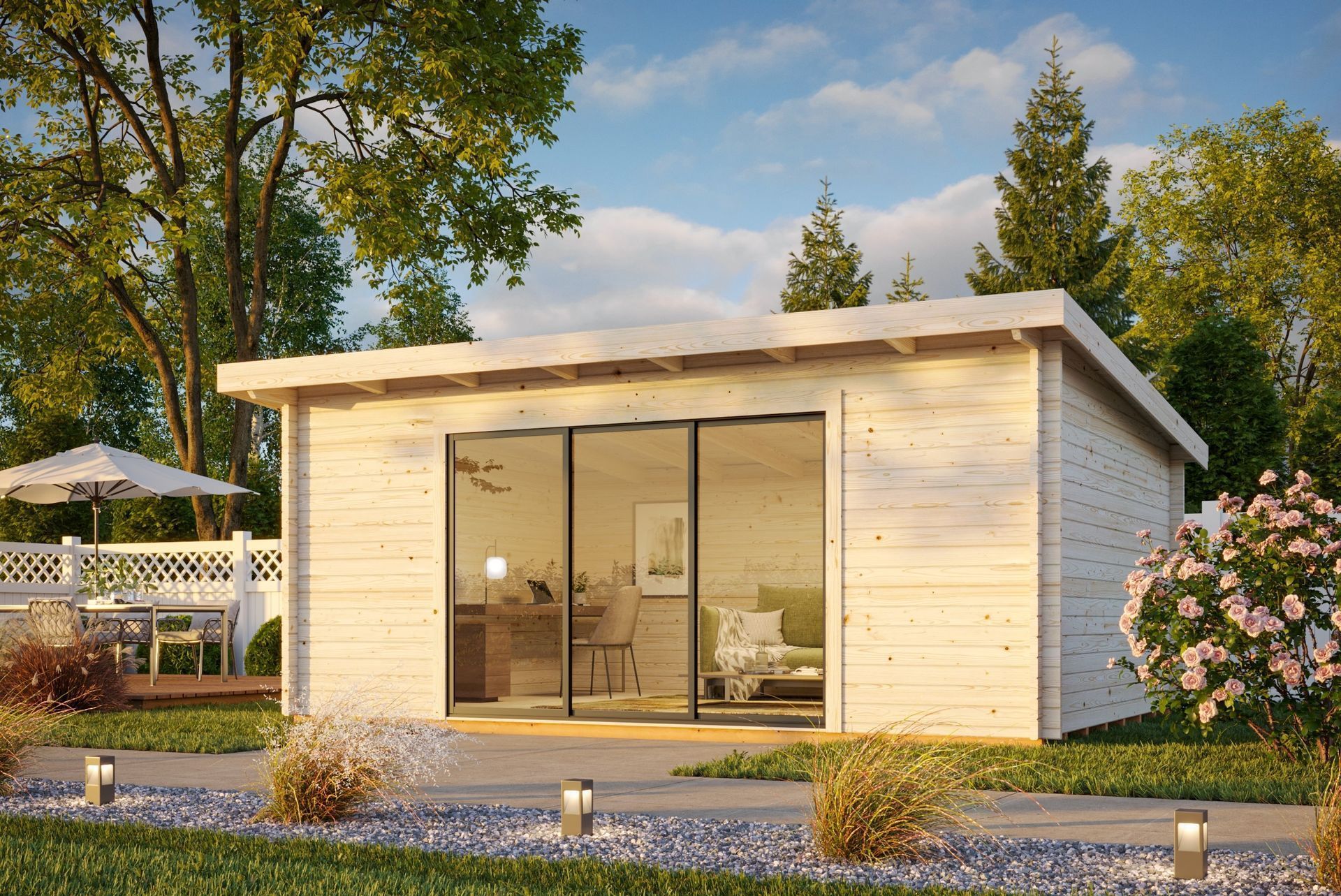 Studio de jardin avec baie vitrée
