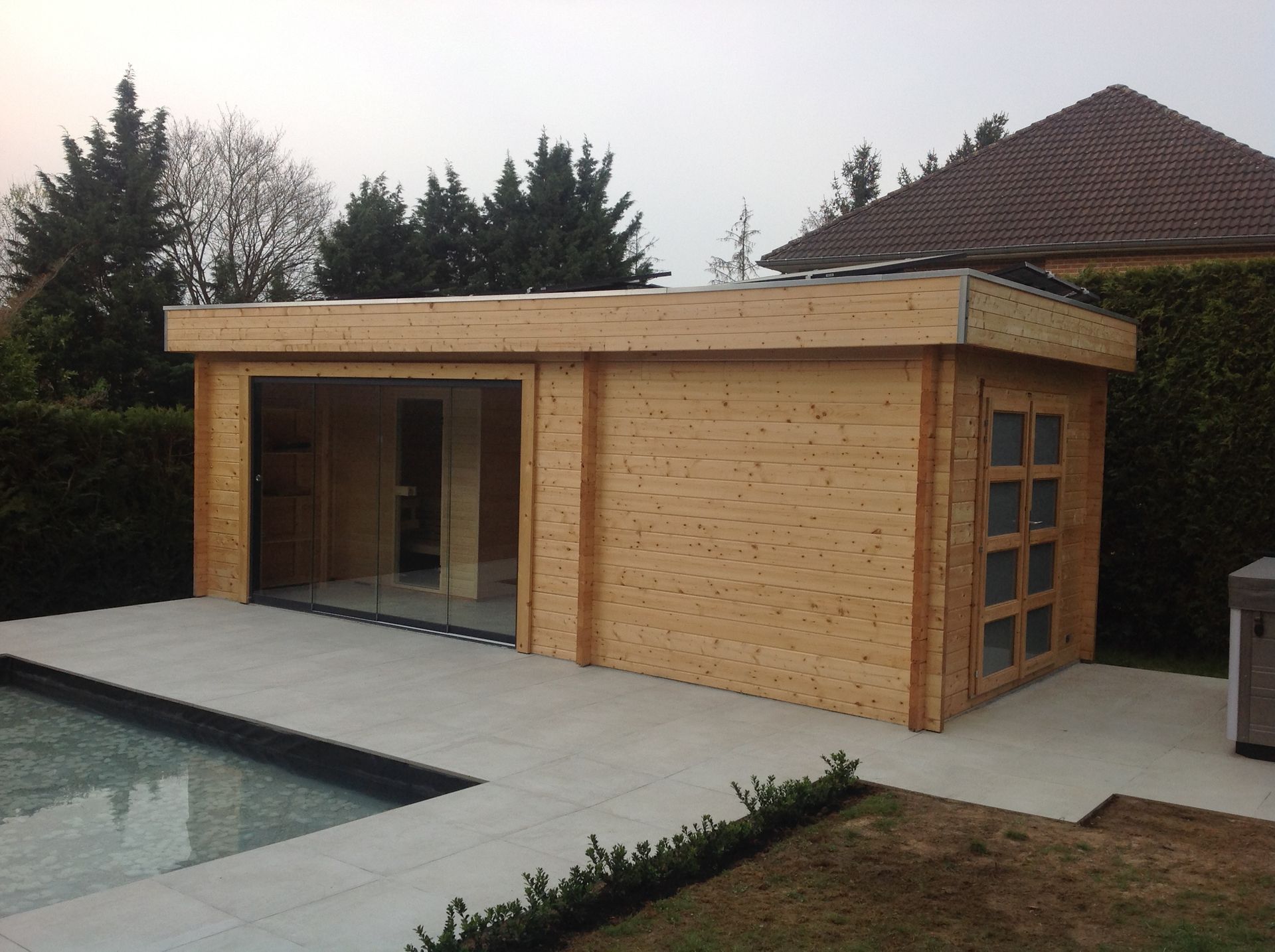 Poolhouse en bois