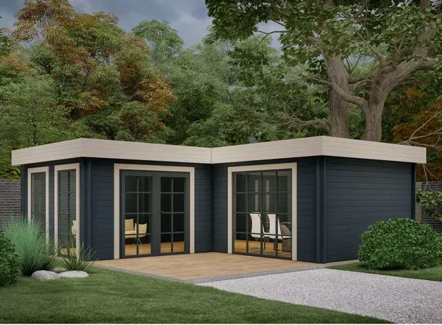 Poolhouse couleur foncée