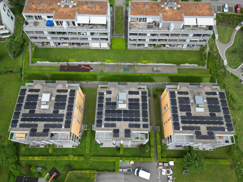 Solarenergieprojekt Hermikonstrasse, Dübendorf, Solar Energie Partner
