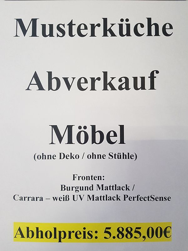 Musterküchen Abverkauf 8