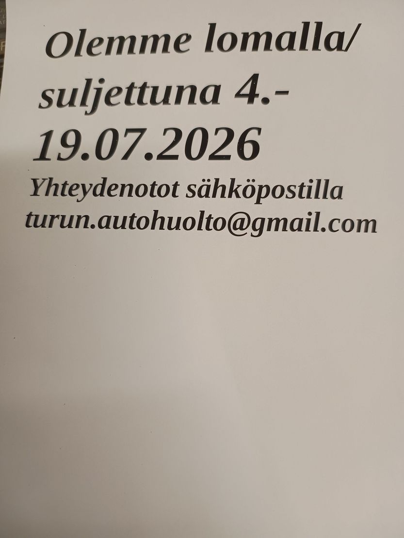 turunautohuolto
