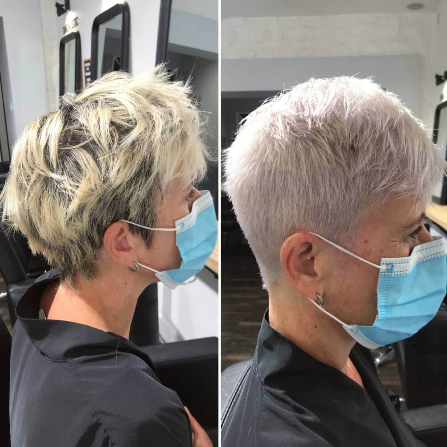 Coupe courte et coloration