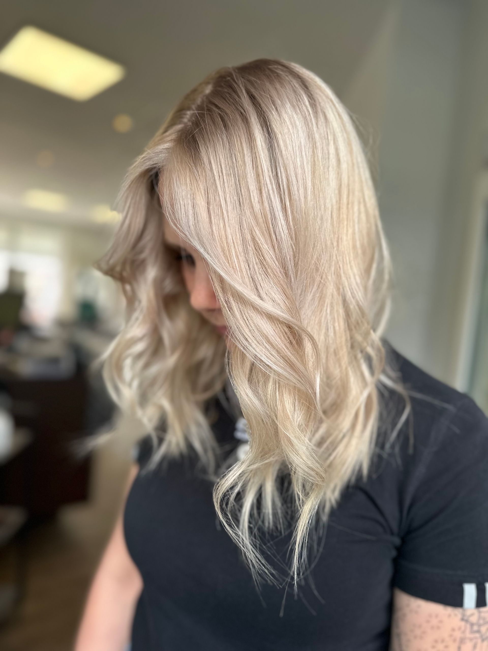 Haare einer Frau von hinten