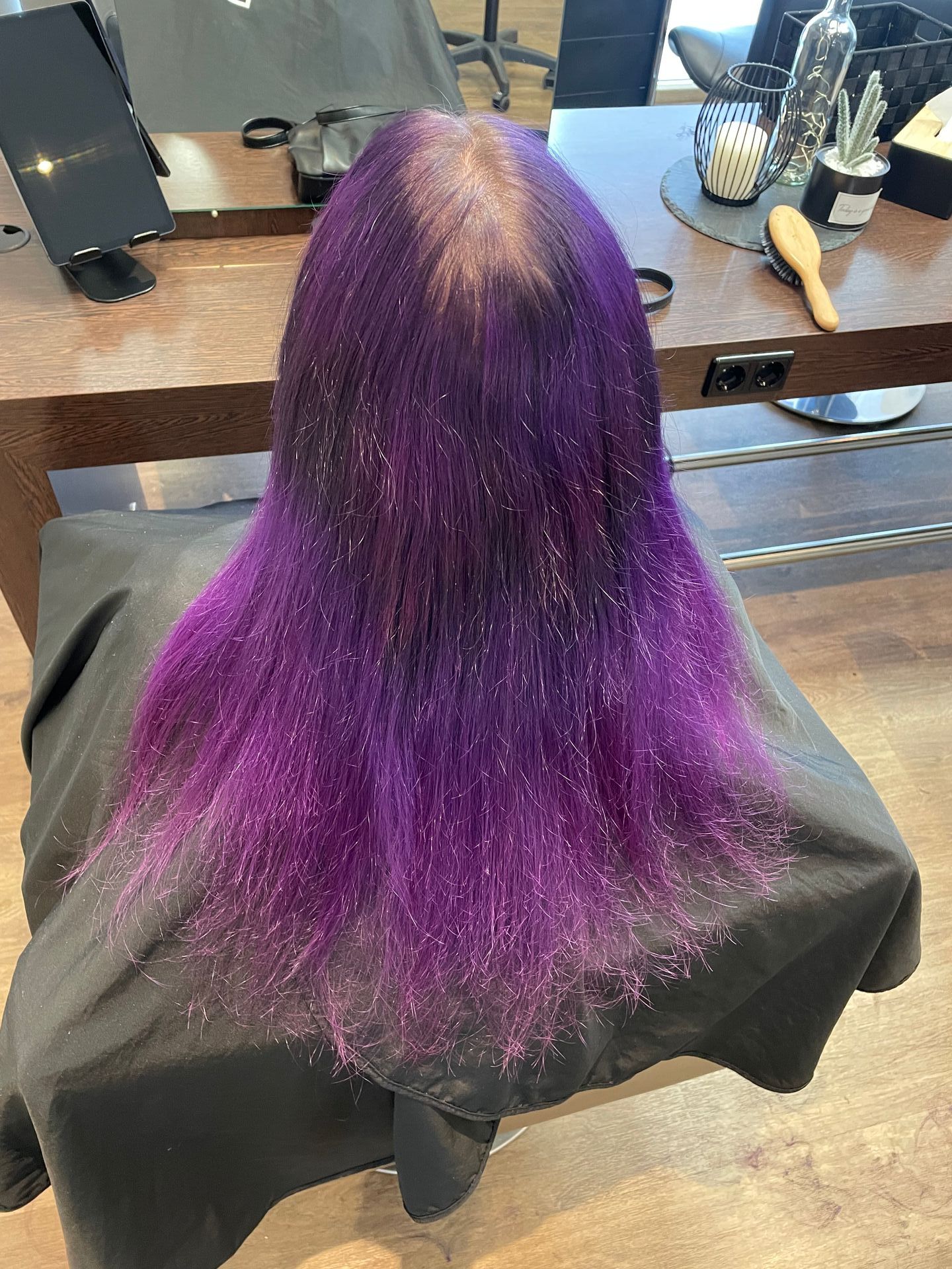 Haare einer Frau von hinten
