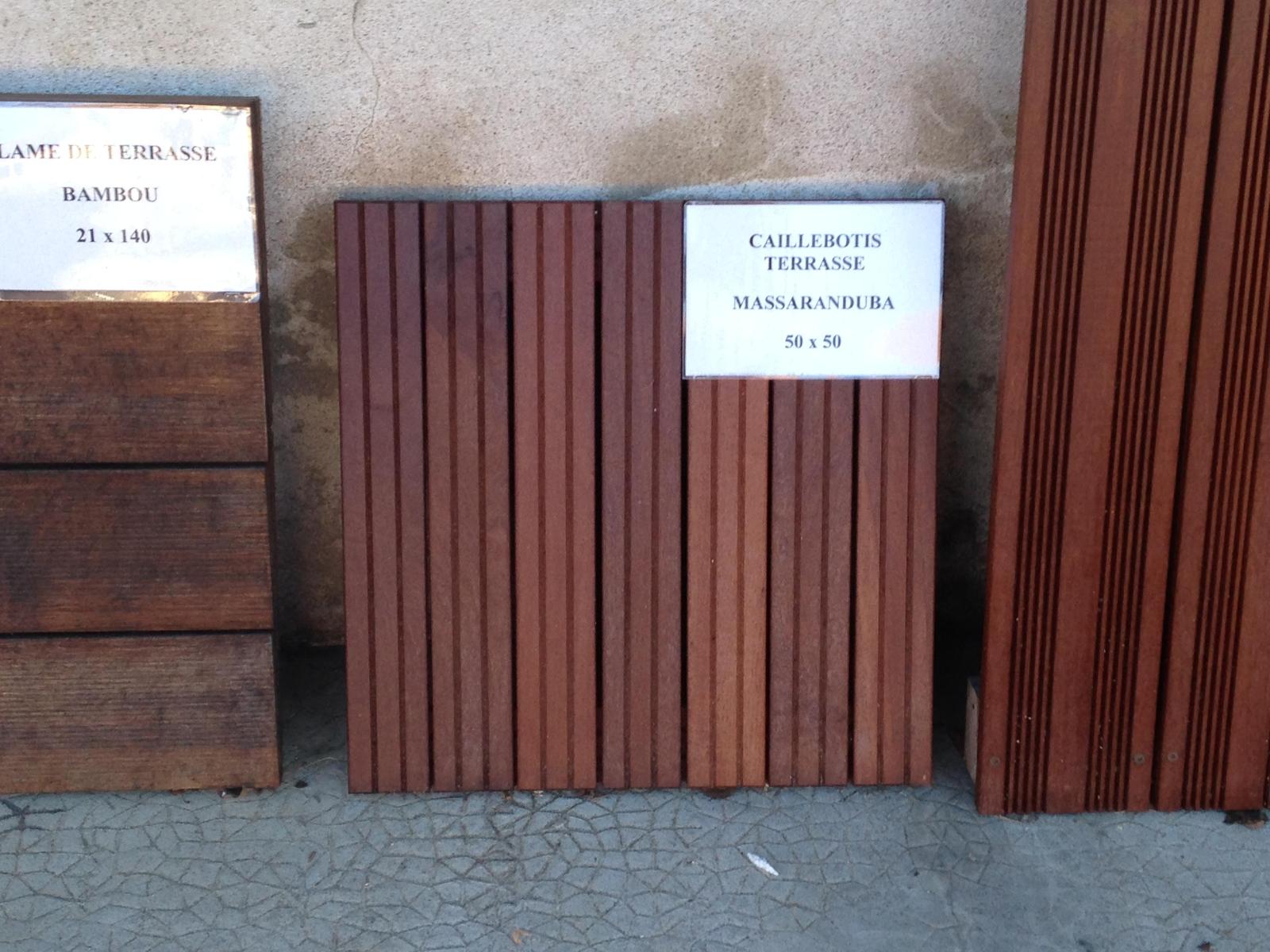 Caillebotis pour terrasse